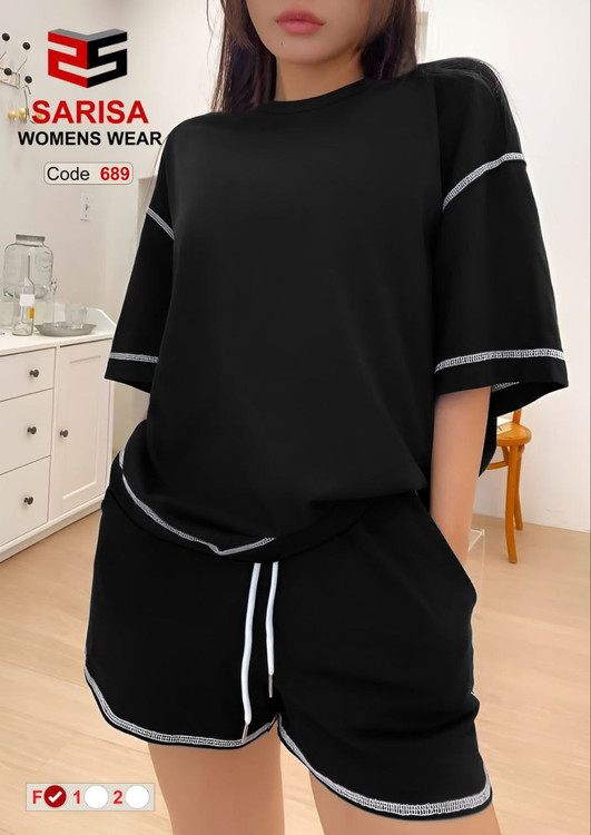 تیشرت قواره دار با شورتک