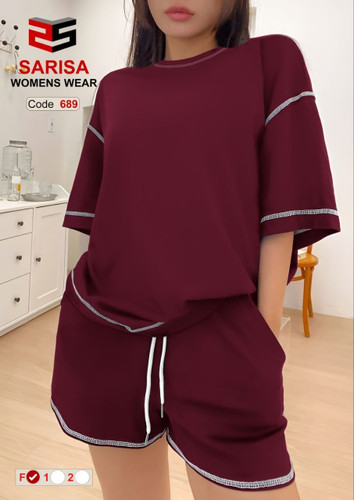 تیشرت قواره دار با شورتک