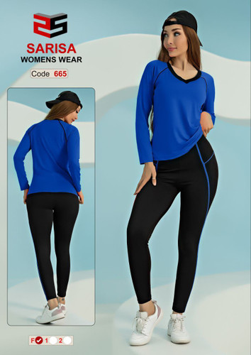 بلوز آستین دار یقه گرد