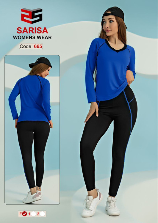 بلوز آستین دار یقه گرد