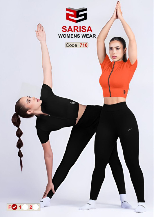 ست کراپ جلو زیپ و لگ