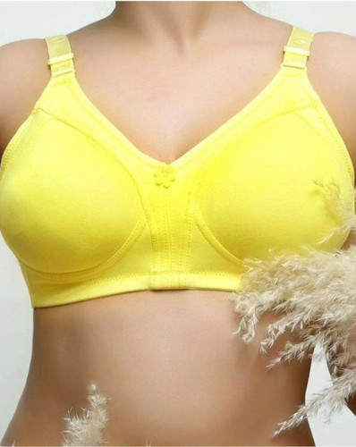 سوتین تمام نخ پرسی پارچه ترک بدون فنر