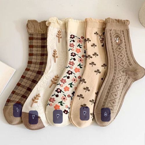 جوراب های ساق دار طرحدار زنانه