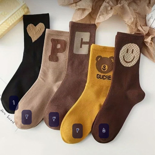 جوراب های ساق دار بالا طرحدار زنانه