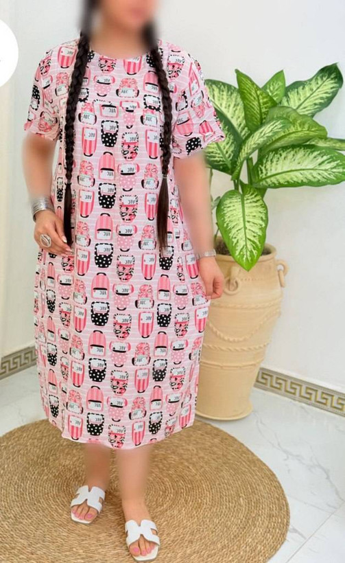 پیراهن نخی ساحلی خنک